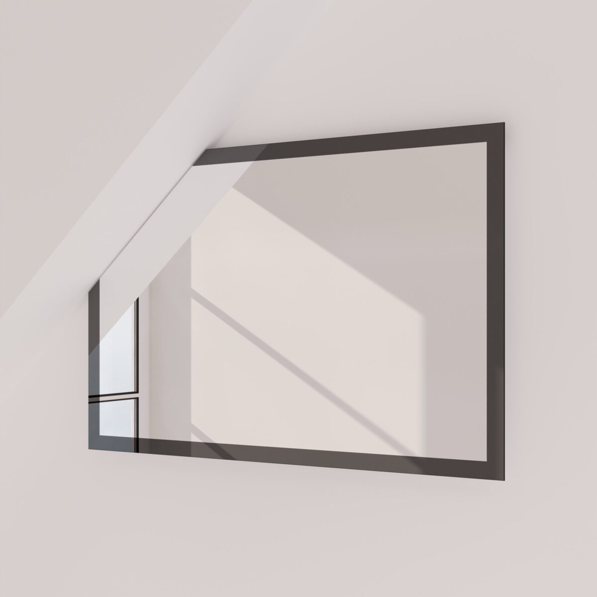 Badspiegel für Dachschräge mit Rahmen aus Glas - Cristal C – Bild 4