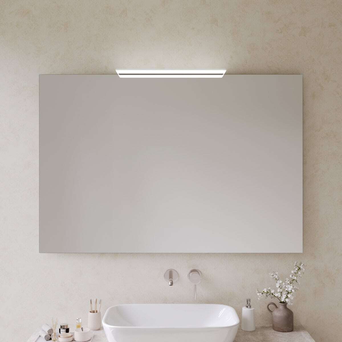 Badspiegel mit Leuchte - Luvea – Bild 2