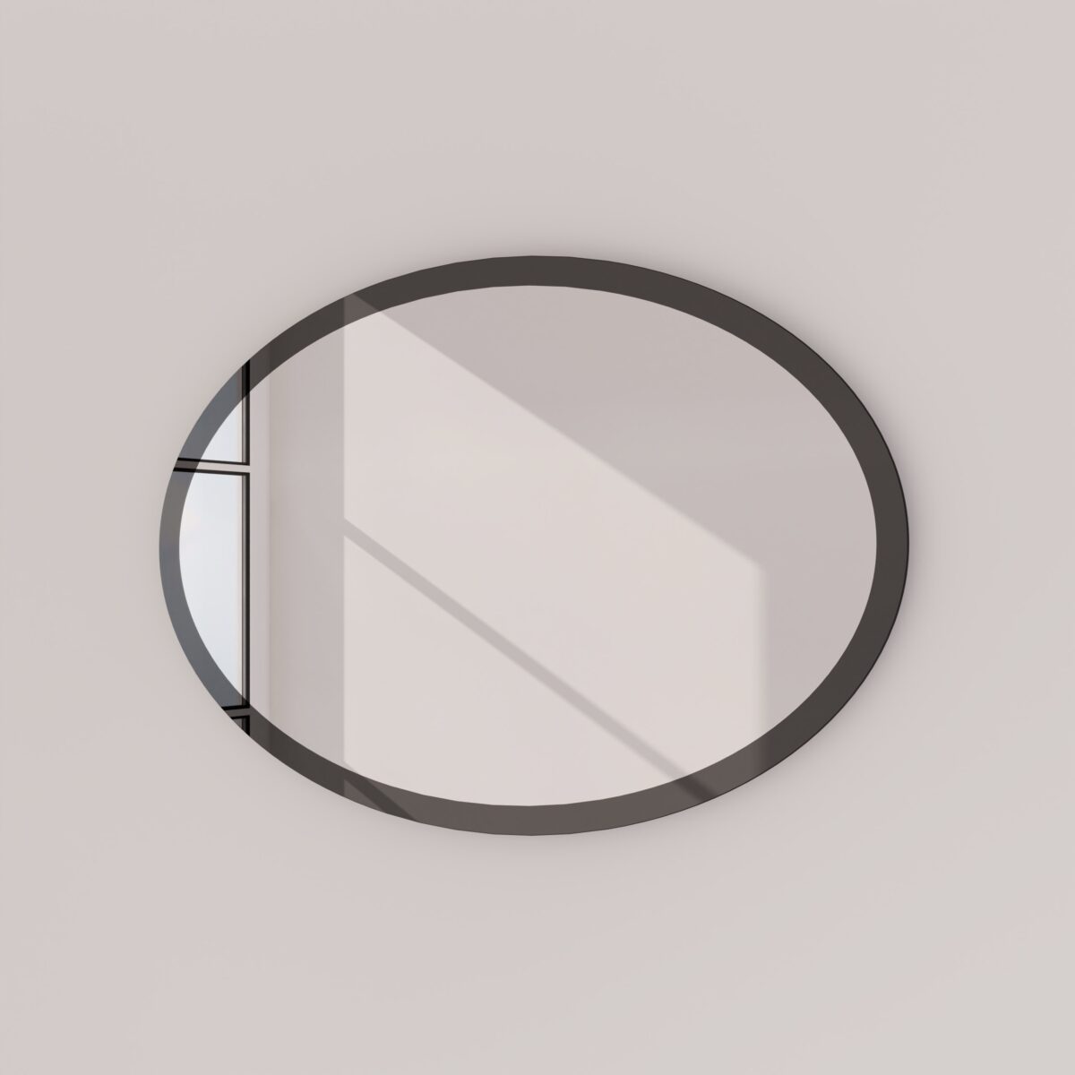 Badspiegel oval mit Rahmen aus Glas - Cristal – Bild 4
