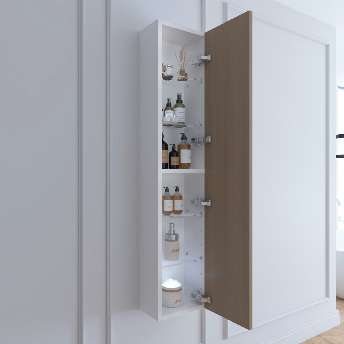 Hochschrank fürs Bad mit 2 Türen - Sarea