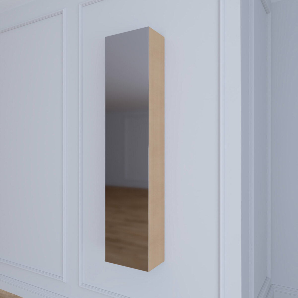 Hochschrank fürs Bad mit Spiegeltür - Leara