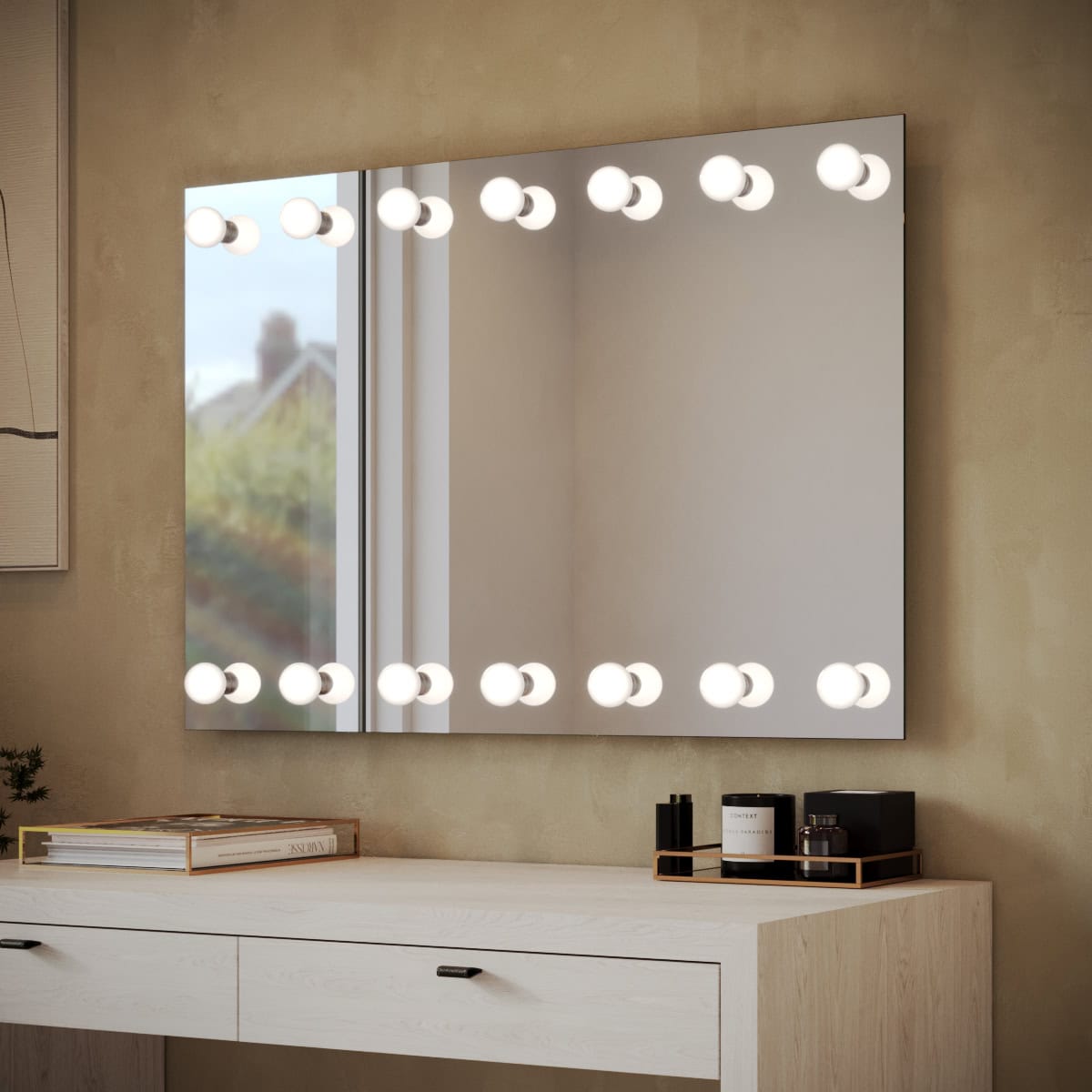 Hollywood Spiegel - Glamira oben unten