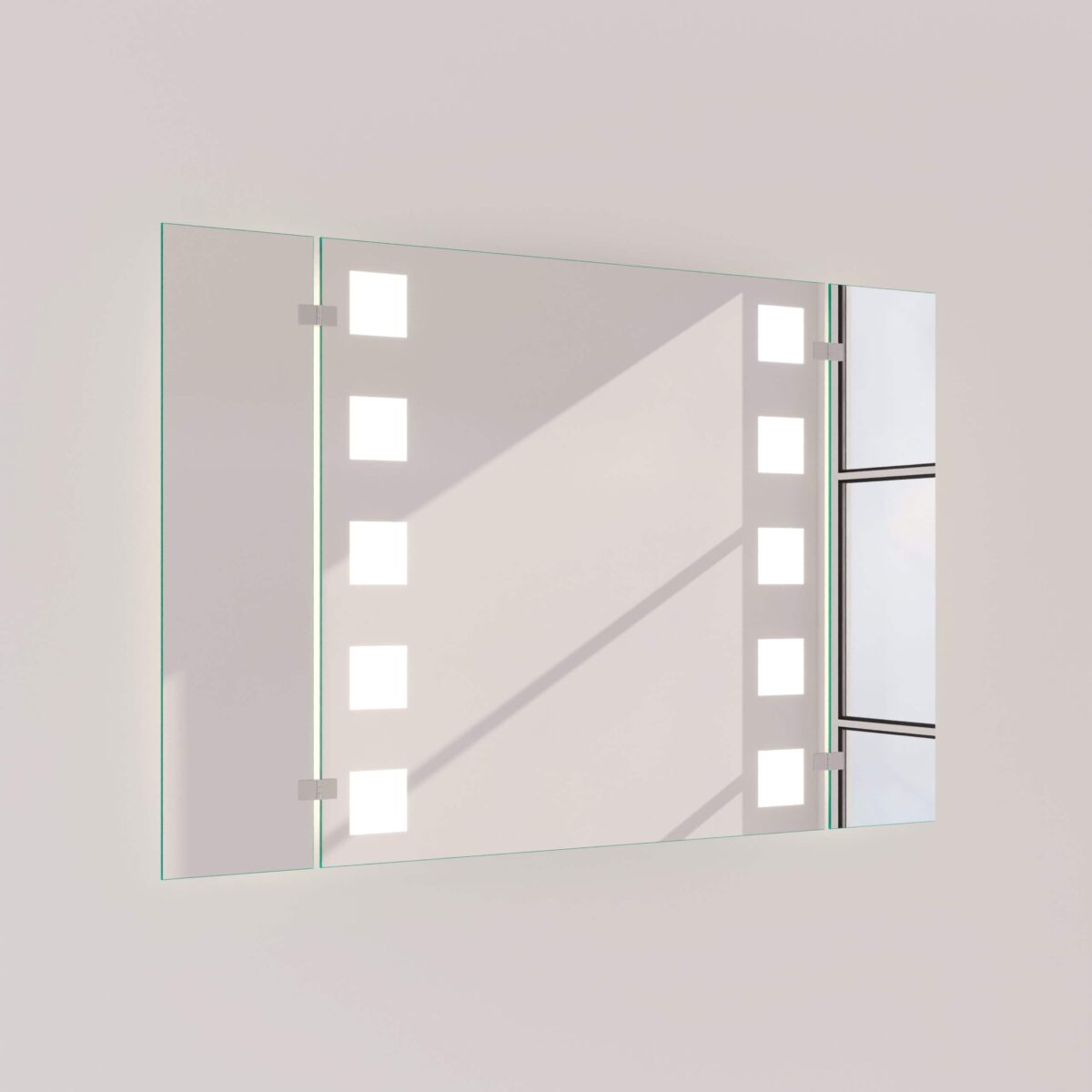 Klappspiegel mit Beleuchtung - Hollywood Dice links rechts – Bild 4