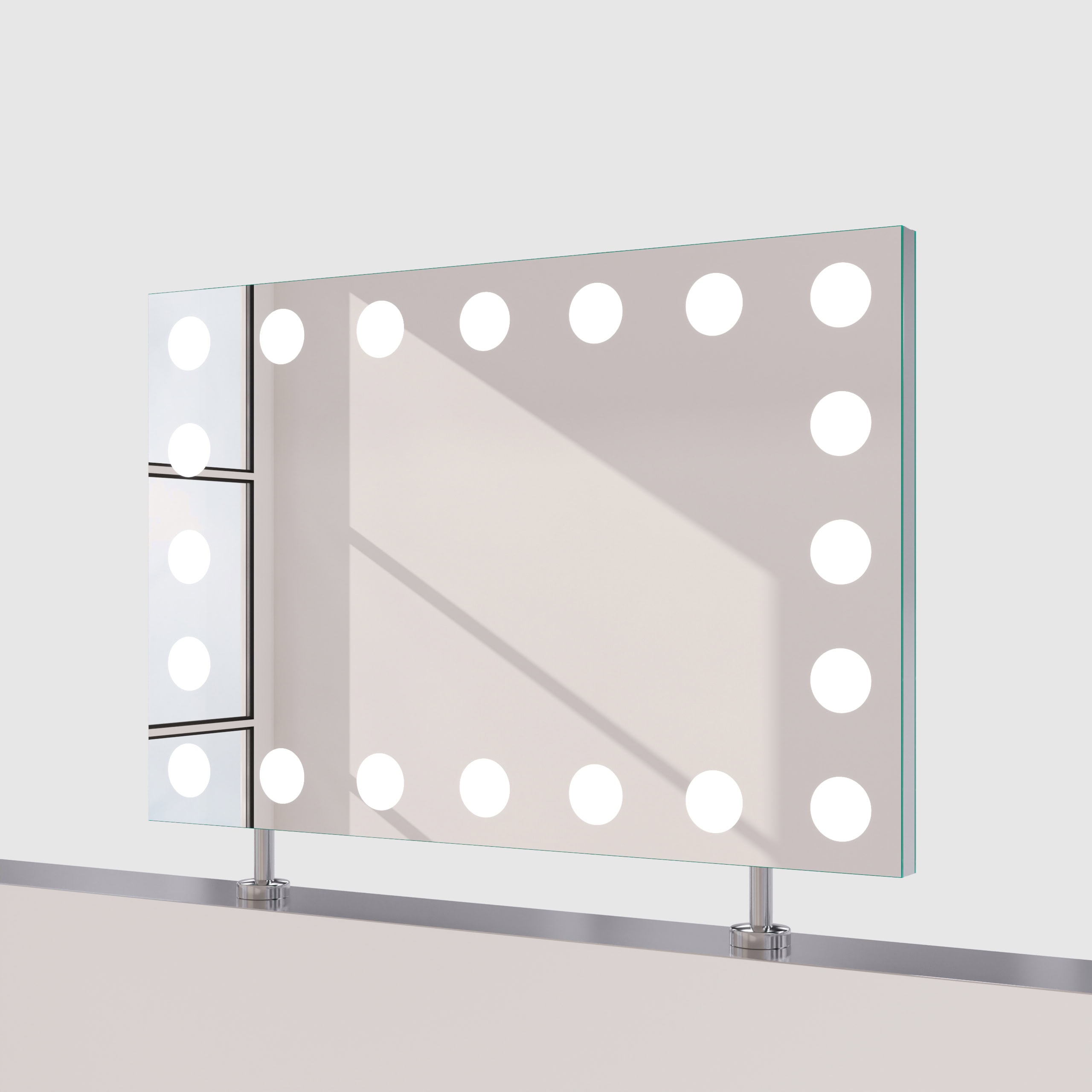 Spiegel Raumteiler mit Beleuchtung - Hollywood rundherum – Bild 4