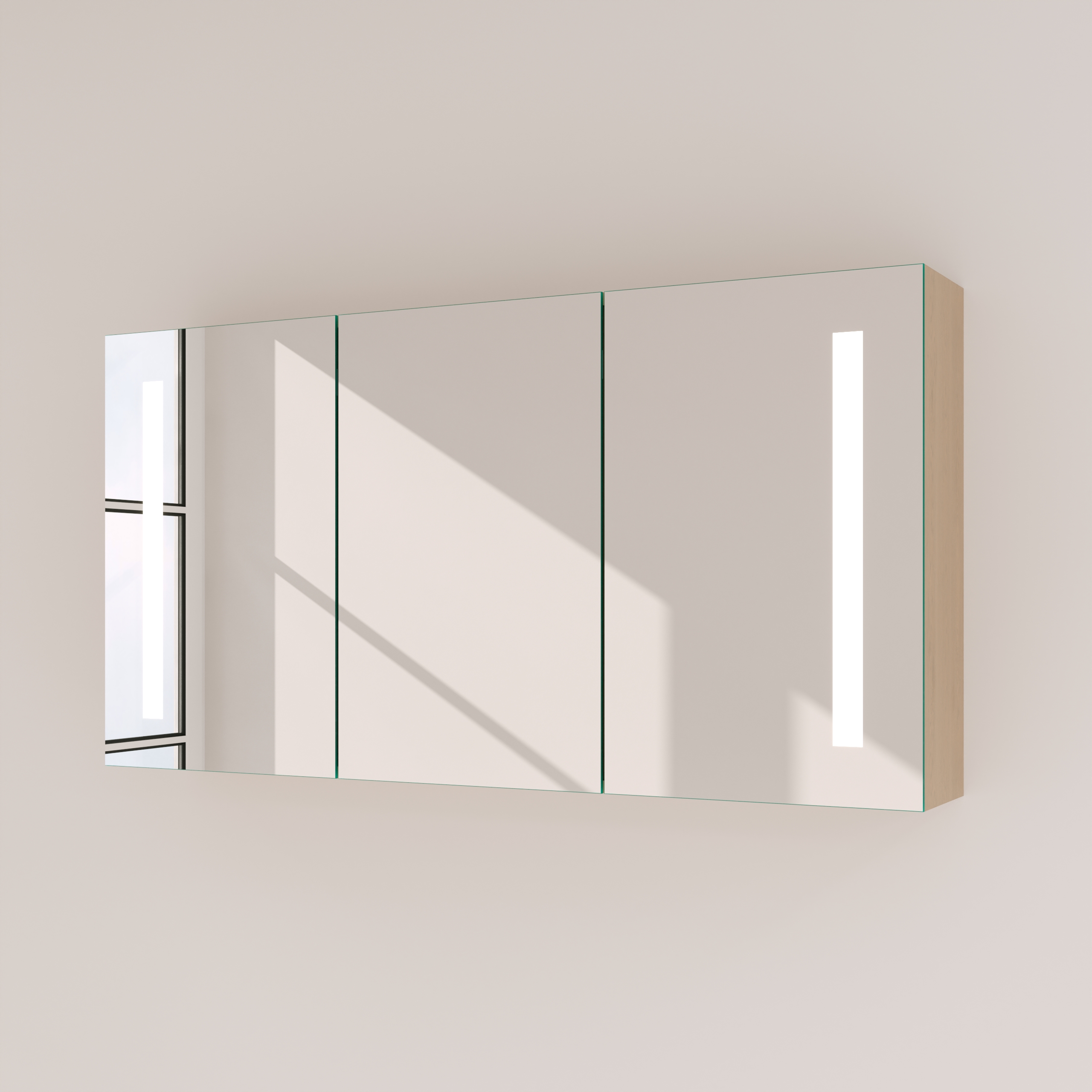 Spiegelschrank fürs Bad mit Beleuchtung - Noera links rechts – Bild 9