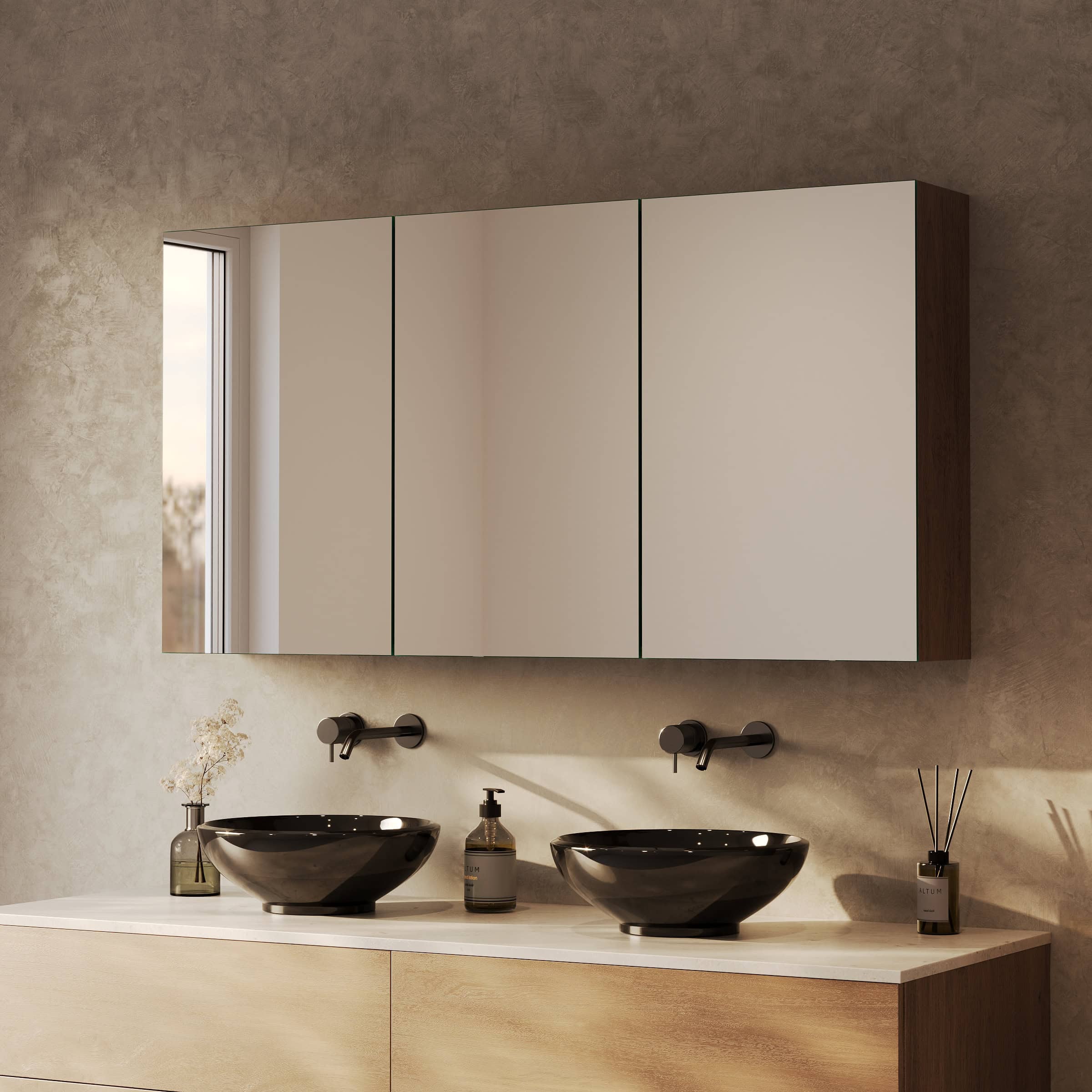 Spiegelschrank fürs Bad mit Innenbeleuchtung - Aurea