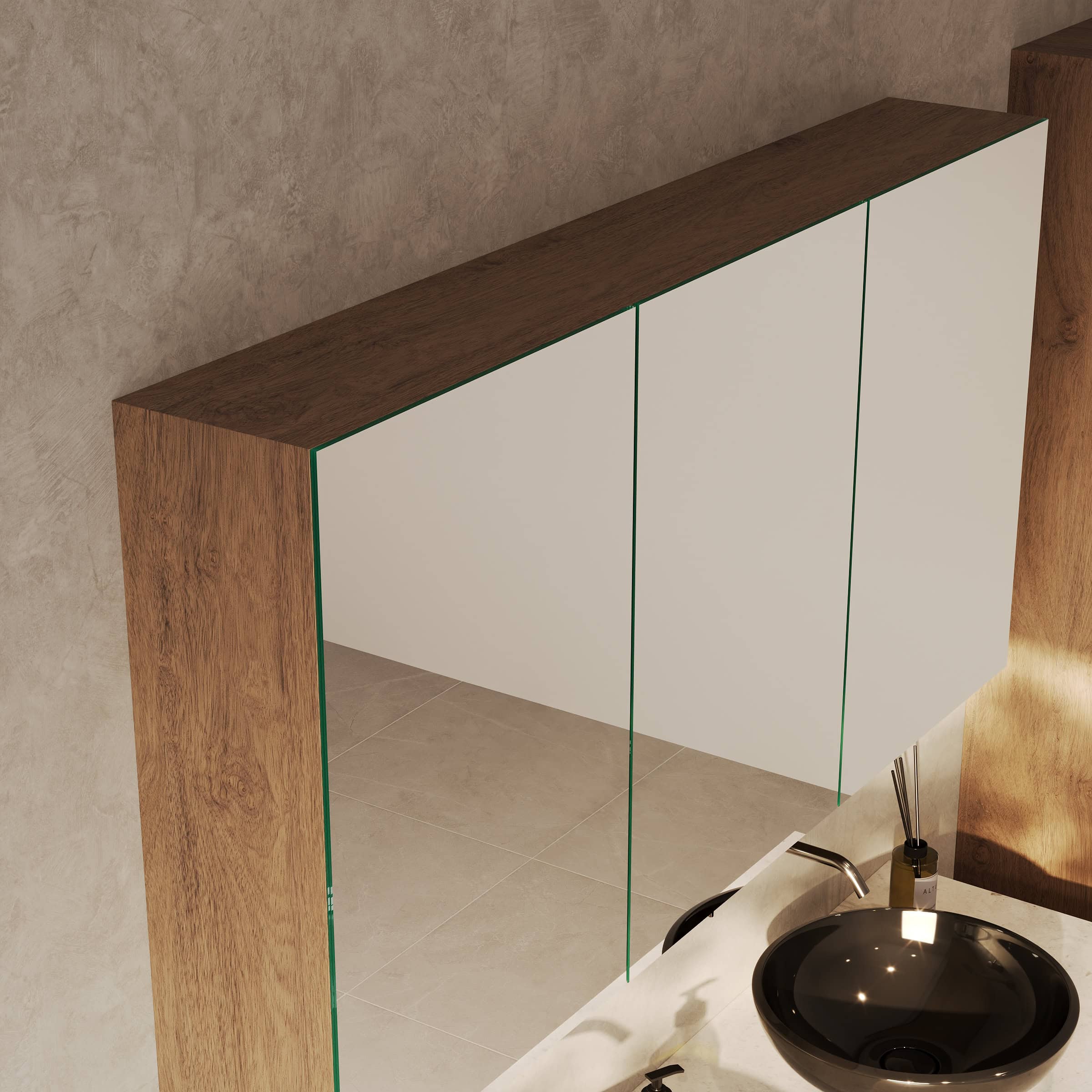 Spiegelschrank fürs Bad mit Innenbeleuchtung - Aurea – Bild 6