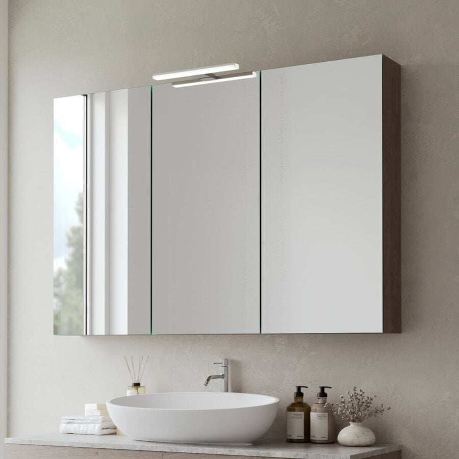 Spiegelschrank fürs Bad mit Leuchte - Lumia