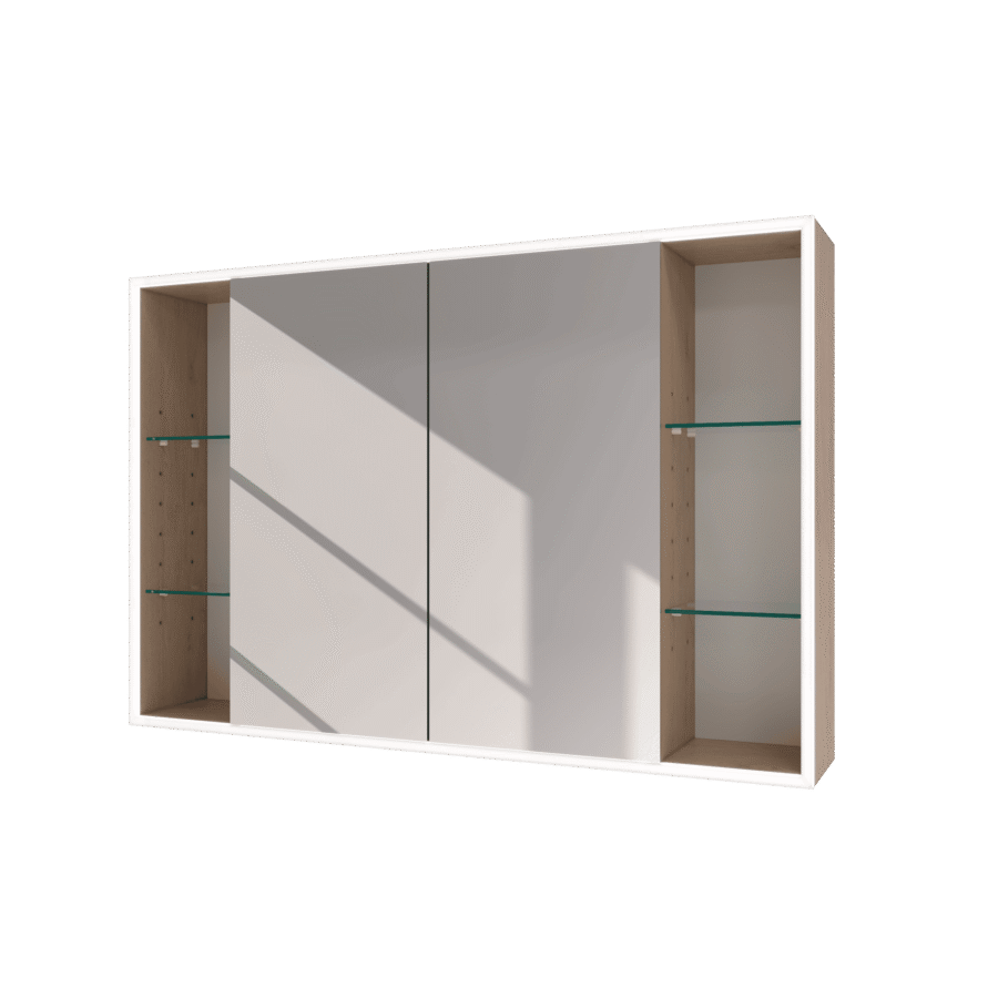 Spiegelschränke mit Fächern