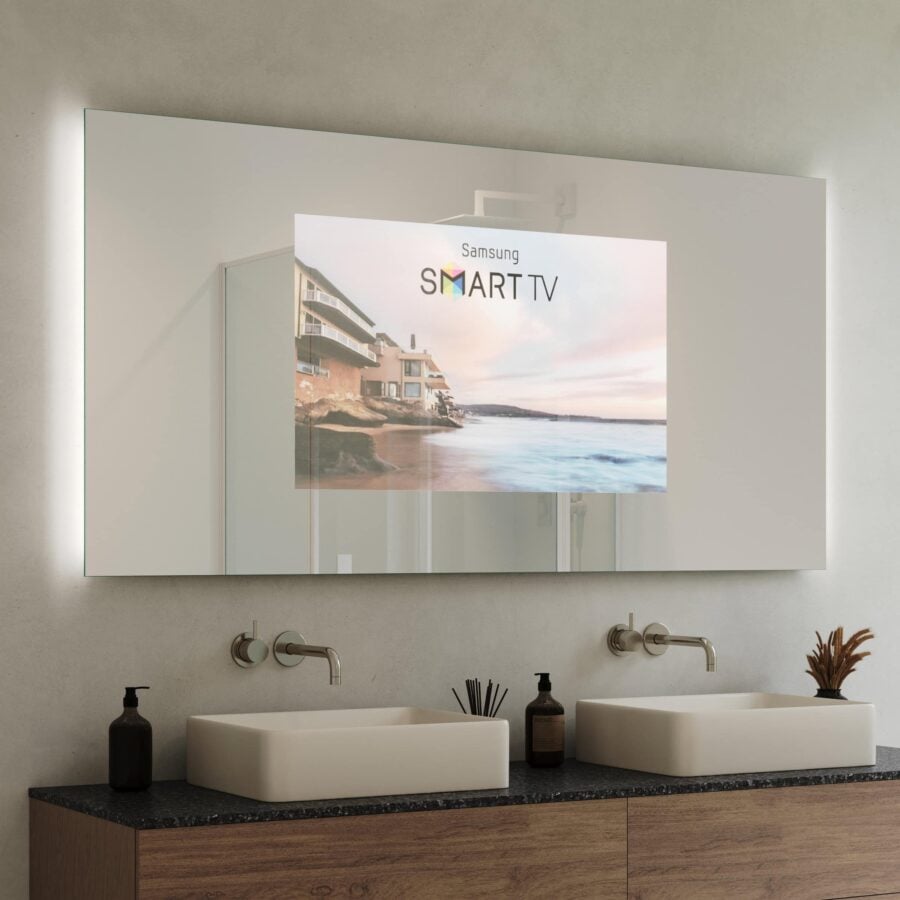 TV Spiegel mit Hintergrundbeleuchtung - Aurea links rechts