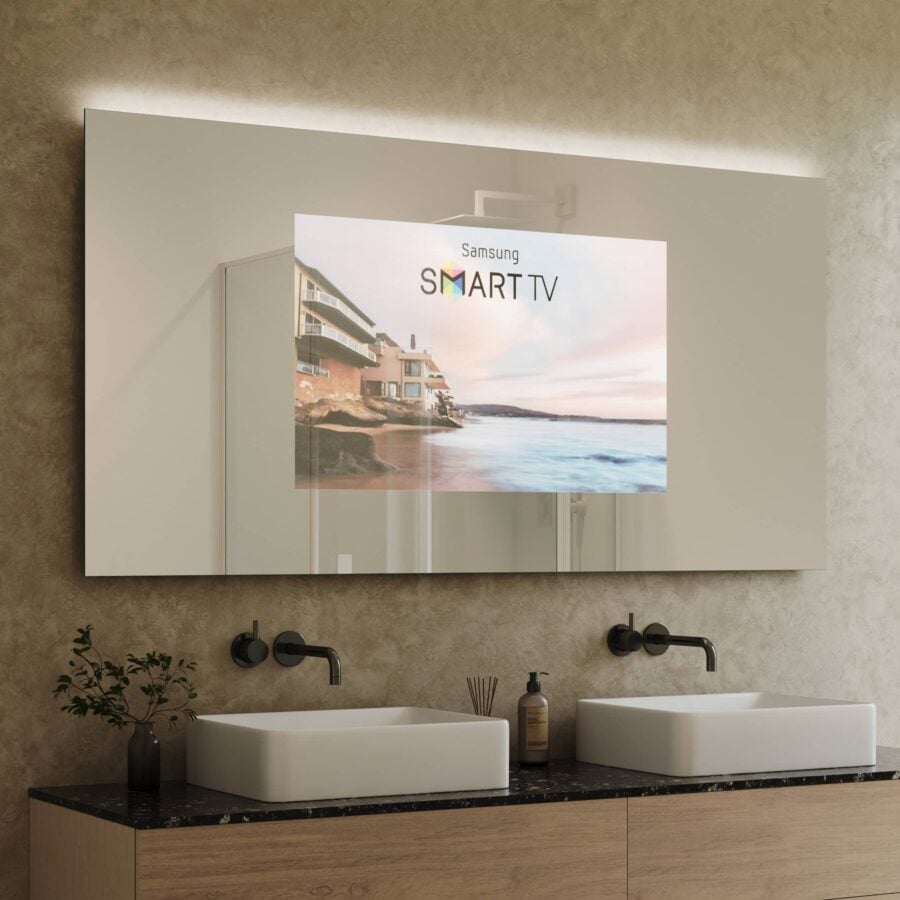 TV Spiegel mit Hintergrundbeleuchtung - Aurea oben