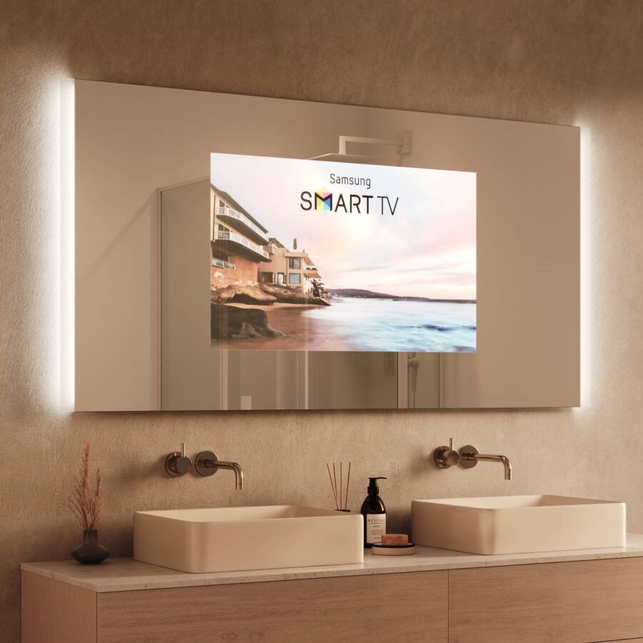TV Spiegel mit Beleuchtung - Noemi links rechts