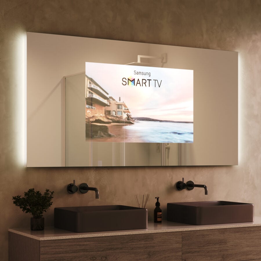 TV Spiegel mit Beleuchtung - Siena links rechts